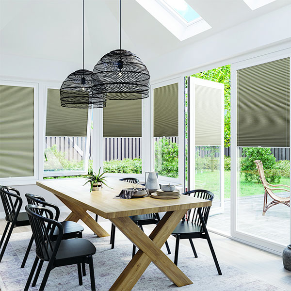 Pleated blind in Chester kitchen