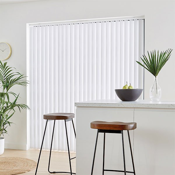 Vertical blind in modern kitchen